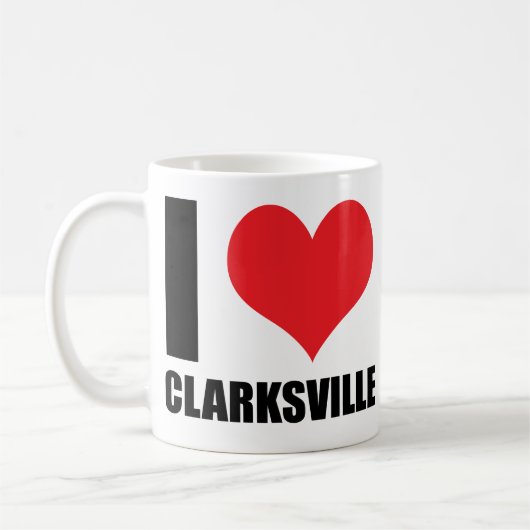 I Liebe Clarksville Kaffeetasse (Links)