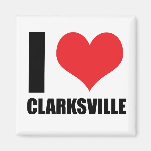 I Liebe Clarksville Magnet (Vorne)