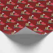 I Liebe Clay-Tauben-Shooting Geschenkpapier (Ecke)