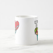 I Liebe Clay-Tauben-Shooting Kaffeetasse (Mittel)