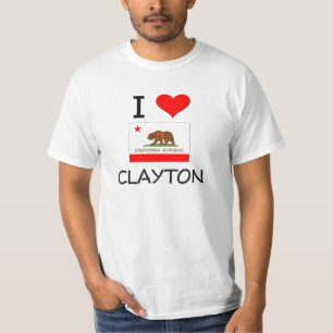 I Liebe CLAYTON Kalifornien T-Shirt