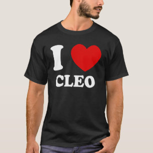 I Liebe Cleo I Heart Cleo Funny Cleo T-Shirt
