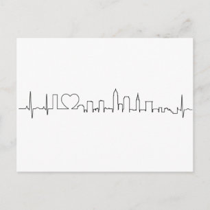 I Liebe Cleveland im außergewöhnlichen ecc-Stil Postkarte