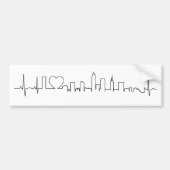 I Liebe Cleveland in einer außerordentlichen ecg Autoaufkleber (Vorne)