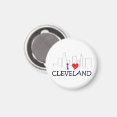 I Liebe Cleveland Magnet (Vorderseite/Rückseite)