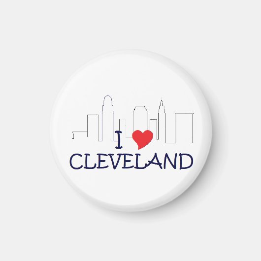 I Liebe Cleveland Magnet (Vorne)