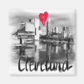 i Liebe cleveland Magnet (Vorne)
