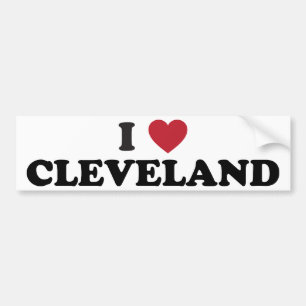I Liebe Cleveland Ohio Autoaufkleber