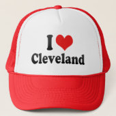 I Liebe Cleveland Truckerkappe (Vorderseite)