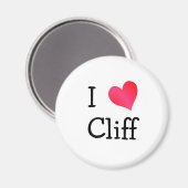 I Liebe Cliff Magnet (Vorderseite/Rückseite)