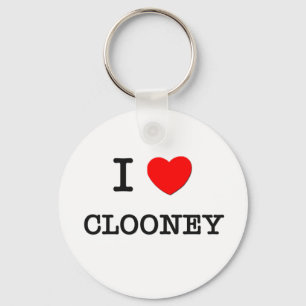 I Liebe Clooney Schlüsselanhänger