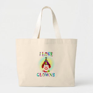 I Liebe-Clowns Jumbo Stoffbeutel