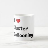 I Liebe Cluster Ballooning Kaffeetasse (Mittel)