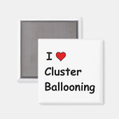 I Liebe Cluster Ballooning Magnet (Vorderseite/Rückseite)