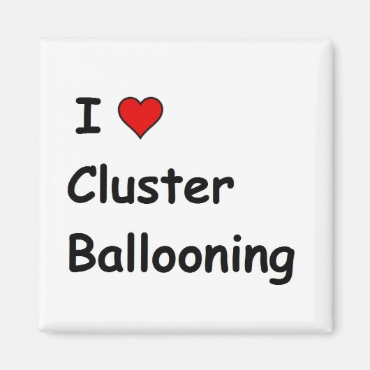 I Liebe Cluster Ballooning Magnet (Vorne)