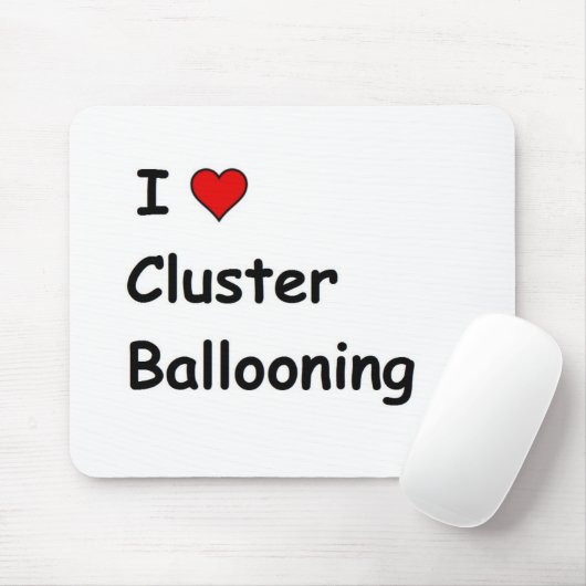 I Liebe Cluster Ballooning Mousepad (Mit Mouse)