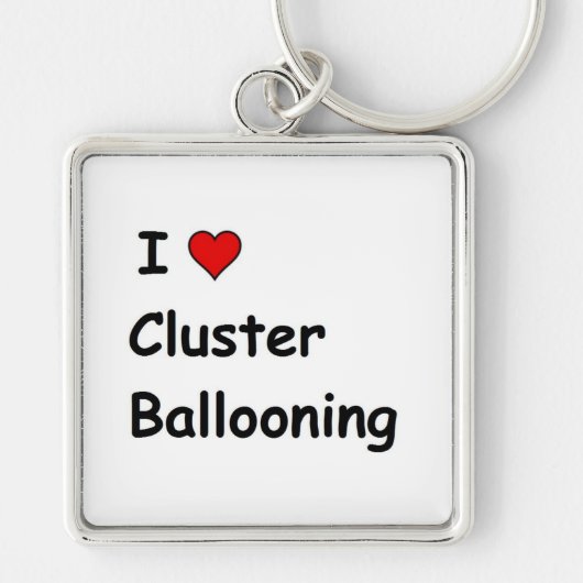 I Liebe Cluster Ballooning Schlüsselanhänger (Vorne)