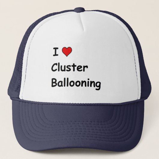 I Liebe Cluster Ballooning Truckerkappe (Vorderseite)