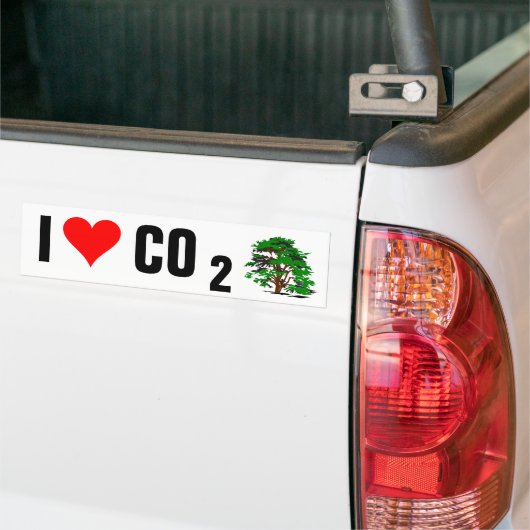 I Liebe CO2 Autoaufkleber (Auf Lkw)