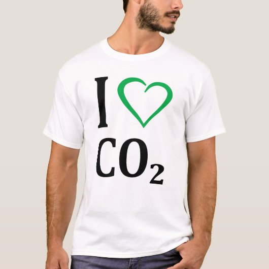 I Liebe CO2-Kohlendioxid T-Shirt (Vorderseite)