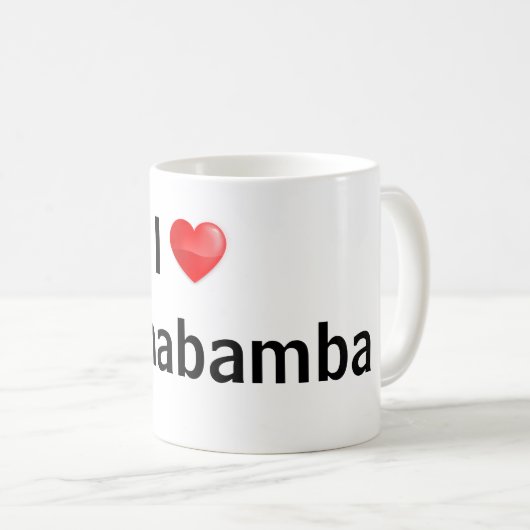 I Liebe Cochabamba Kaffeetasse (VorderseiteRechts)