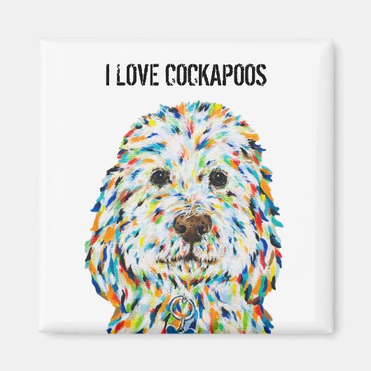 I Liebe Cockapoos Magnet (Vorne)