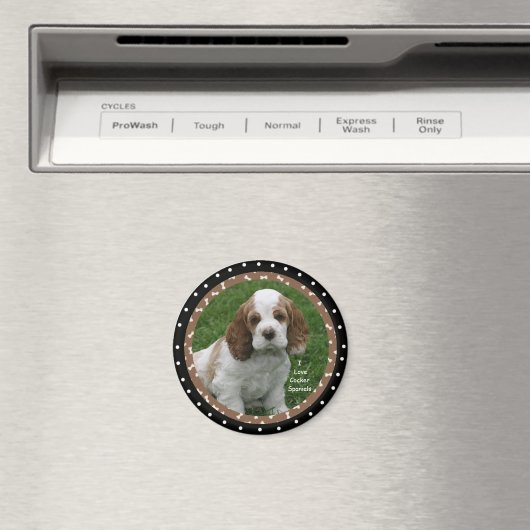 I Liebe Cocker Spaniel Hunde Magnet (In Situ (Geschirrspüler))