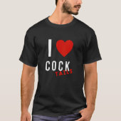 I Liebe Cocktails Drink Pun Gag vorhanden T-Shirt (Vorderseite)