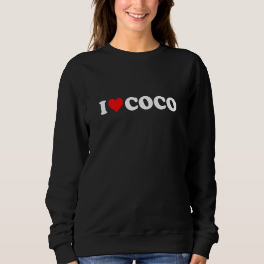 I Liebe Coco Sweatshirt (Vorderseite)