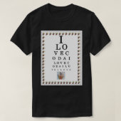 I LIEBE CODA-Augendiagramm T-Shirt (Design vorne)