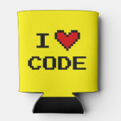 I Liebe-Code kann für Computerprogrammierer kühler Dosenkühler (Rückseite)