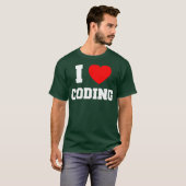 I Liebe Coding T-Shirt (Vorne ganz)