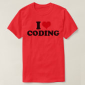I Liebe Coding T-Shirt (Design vorne)