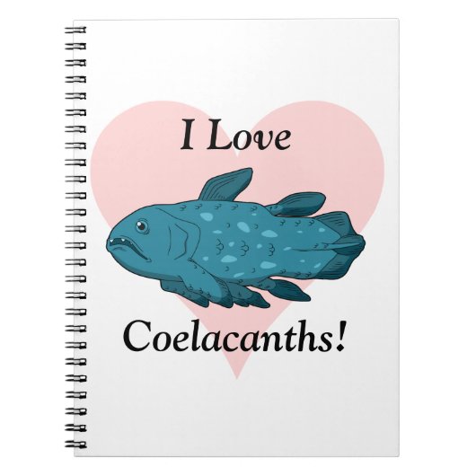 I Liebe Coelacanths! Notizblock (Vorderseite)