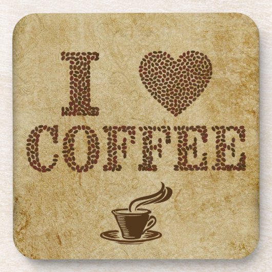 I Liebe Coffee Beverage Coaster Getränkeuntersetzer (Vorderseite)