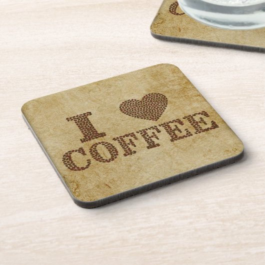 I Liebe Coffee Beverage Coaster Getränkeuntersetzer (Linke Seite)