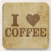I Liebe Coffee Beverage Coaster Getränkeuntersetzer (Vorderseite)