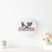 I Liebe Coffee Boans Wall Art Runde Wanduhr (Zuhause)