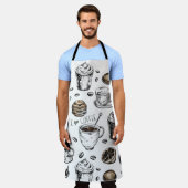 I Liebe Coffee Design, Niedlich Barista Coffee Lov Schürze (Getragen)