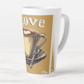 I Liebe Coffee Digital Art Milchtasse (Rechte Ecke)