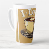 I Liebe Coffee Digital Art Milchtasse (Linke Ecke)