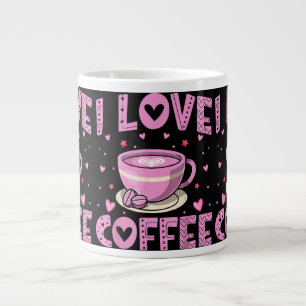 I Liebe Coffee - Funny Coffee Drink Coffein Addi Jumbo-Tasse