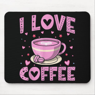 I Liebe Coffee - Funny Coffee Drink Coffein Addi Mousepad