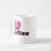 "I Liebe Coffee" Kaffee Tasse (Vorderseite Links)