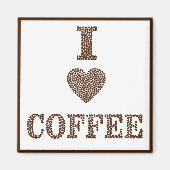 "I Liebe Coffee" Kaffeeangebot Kühlschrank Magnet (Vorne)