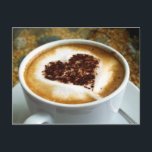 I Liebe Coffee - Latte Art Postkarte<br><div class="desc">Eine kreative oder künstlerische Art,  einen frischen Cappuccino zu servieren. Wir alle Liebe dieses italienische Kaffee trinken,  warum also nicht ein Herz auf die Spitze?</div>