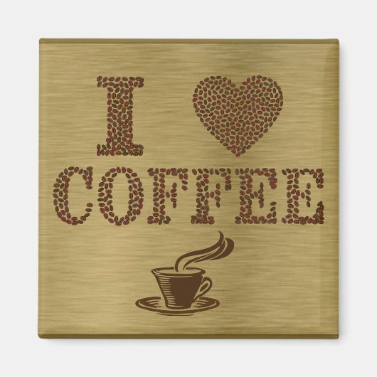 I Liebe Coffee Magnet (Vorne)