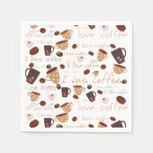 I Liebe Coffee Paper Napkins Serviette (Vorderseite)