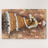 I Liebe Coffee Puzzle mit Lady Grinds Coffee (Horizontal)