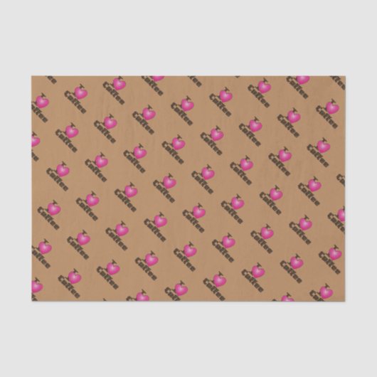"I Liebe Coffee" Seidenpapier (Vorderseite)